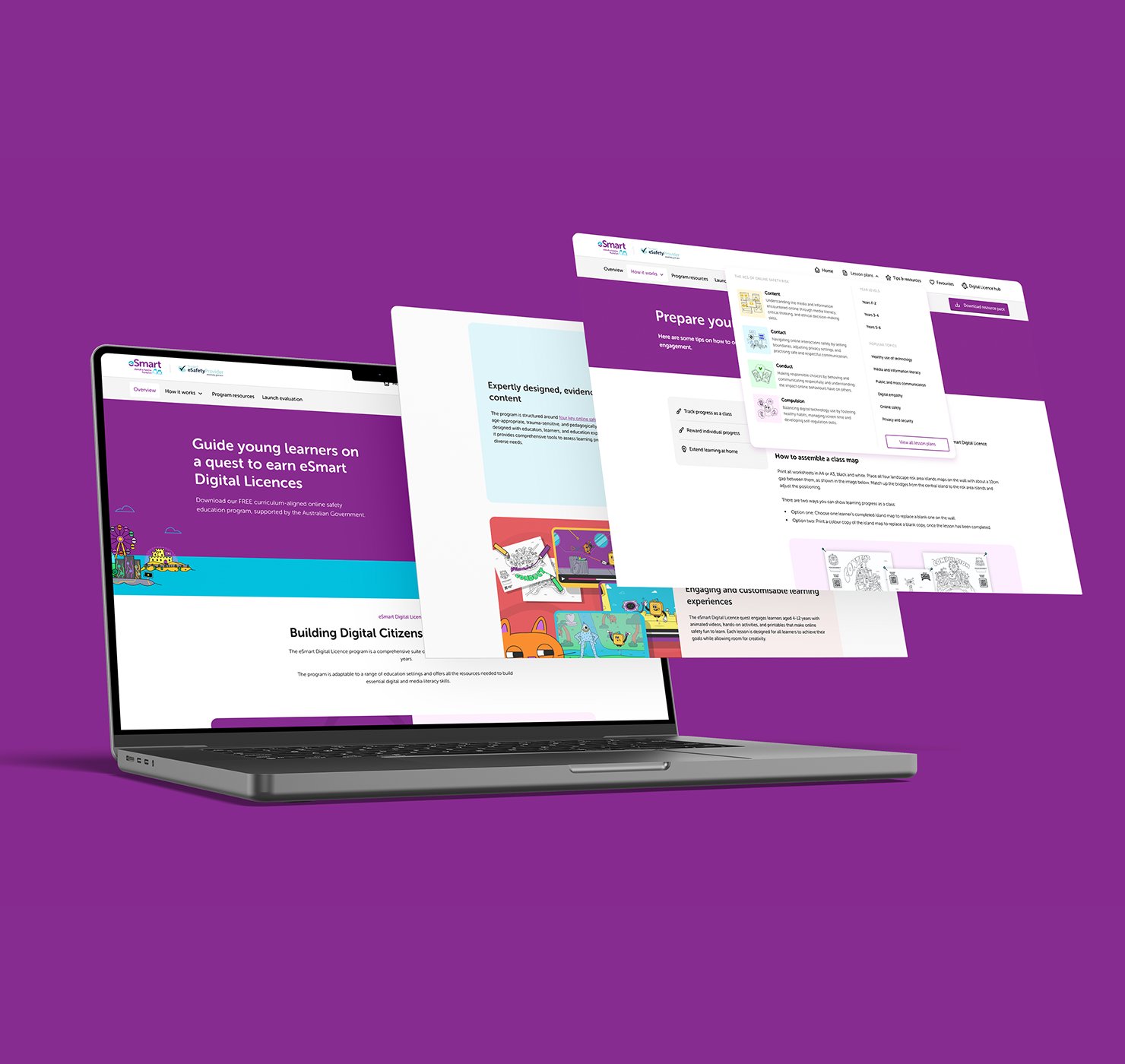 Alannah & Madeline Foundation eSmart Digital Licence — teacher-led online safety program for primary classrooms, designed by Conduct with Bubbleship