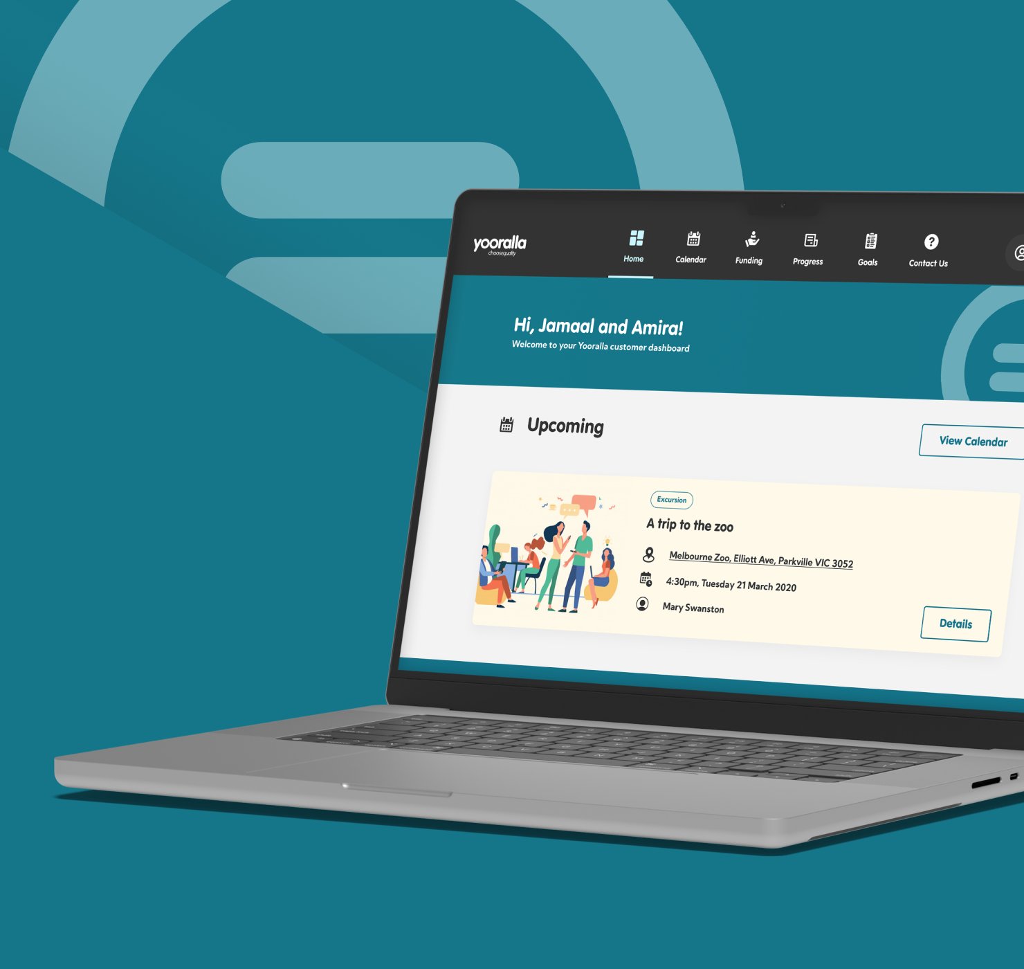 Yooralla Progress Stories u2014 NDIS customer portal designed by Conduct through co-design with people living with disability