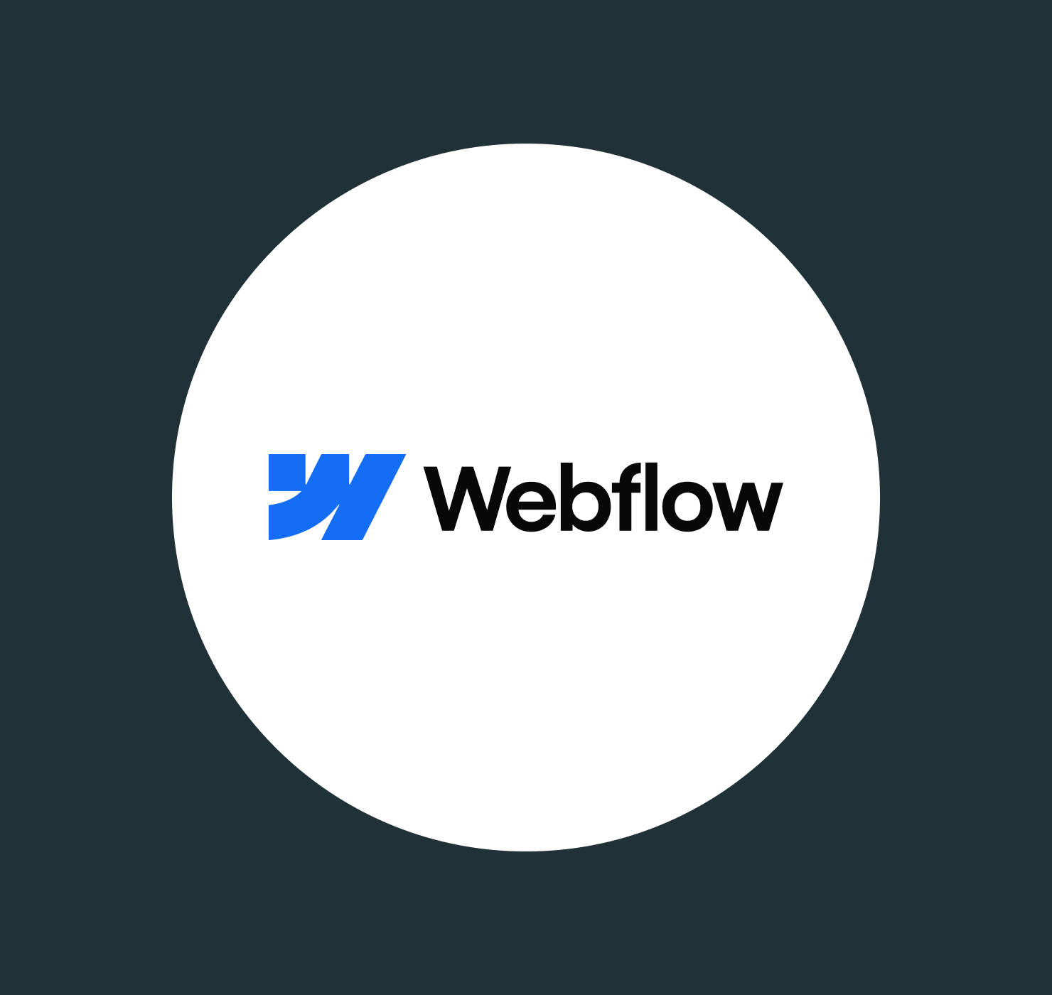 Webflow logo, the platform on which the new GO Markets website was built