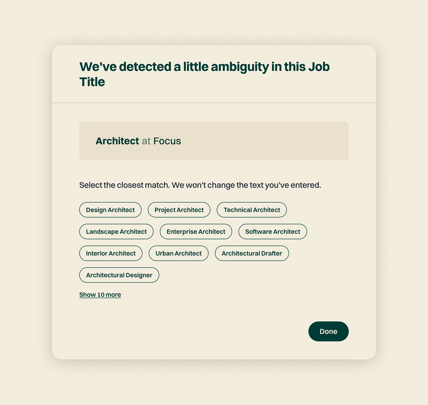 AMillionPaths using AI to clarify an ambiguous job title